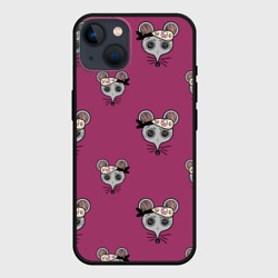 Чехол для iPhone 14 Ниндзя-мыши. Клинок, рассекающий демонов. Kimetsu no Yaiba