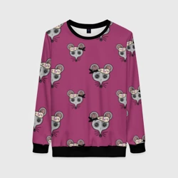 Женский свитшот 3D Ниндзя-мыши. Клинок, рассекающий демонов. Kimetsu no Yaiba