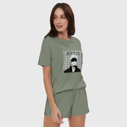 Женская пижама с шортиками хлопок Your weak Gojo art - фото 2