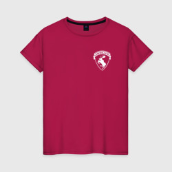 Женская футболка хлопок Volvo логотип лось