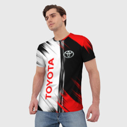 Мужская футболка 3D Toyota Sport Auto - фото 2