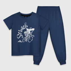 Детская пижама хлопок Scratch - трековые велогонки