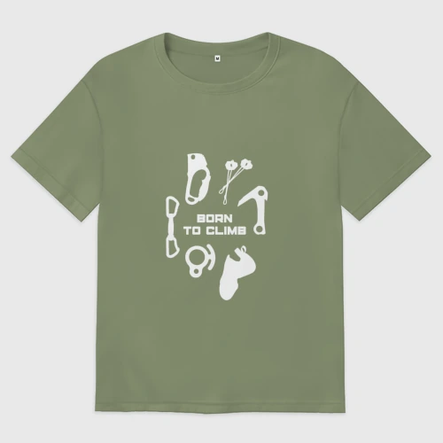Мужская футболка хлопок Oversize Альп снаряга