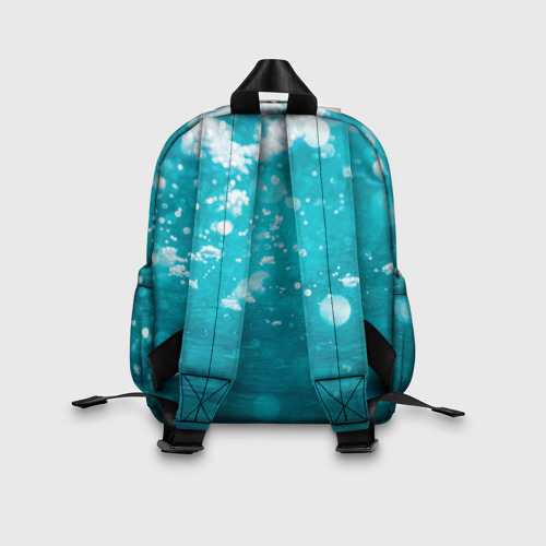 Детский рюкзак 3D с принтом Косатка в океане, вид сзади #2