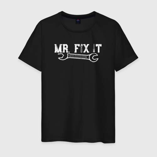 Мужская футболка хлопок Mr. Fix IT, цвет черный