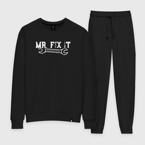 Женский костюм хлопок Mr. Fix IT, цвет черный