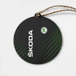 Деревянная игрушка круг Skoda Шкода Полосы