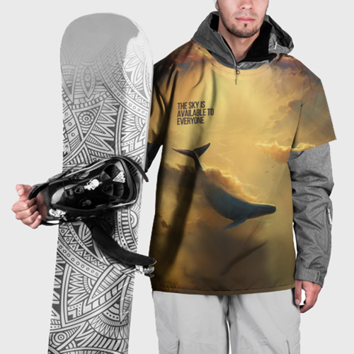 Накидка на куртку 3D Never surrender - кит, цвет 3D печать