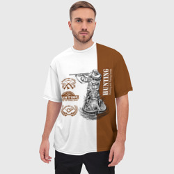 Мужская футболка oversize 3D Охота на Утку - фото 2