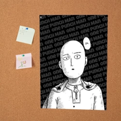 Постер One Punch Man - Сайтама Ванпанчмен - фото 2