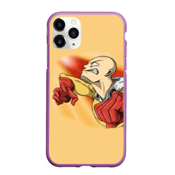 Чехол для iPhone 11 Pro Max матовый Сайтама - One Punch Man