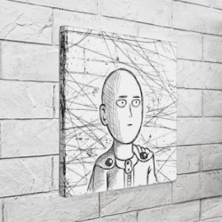 Холст квадратный Ванпанчмен Сайтама - Saitama - фото 2