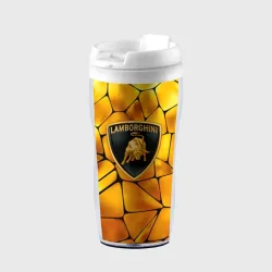Термокружка-непроливайка Lamborghini Gold плиты