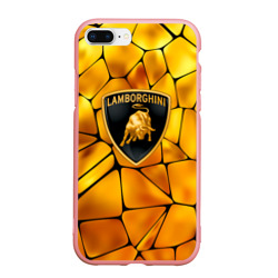 Чехол для iPhone 7Plus/8 Plus матовый Lamborghini Gold плиты