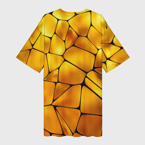 Платье-футболка 3D Lamborghini Gold плиты, цвет 3D печать - фото 2