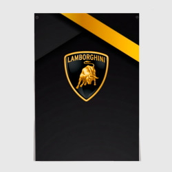 Постер Lamborghini геометрия