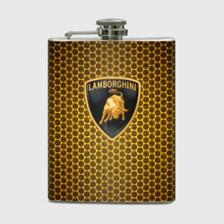 Фляга Lamborghini gold соты