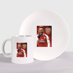 Набор: тарелка + кружка Arsenal - Pierre Emerick Aubameyang