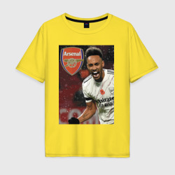 Arsenal - Pierre-Emerick Aubameyang – Мужская футболка хлопок Oversize с принтом купить со скидкой в -16%