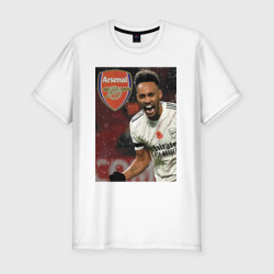 Мужская футболка хлопок Slim Arsenal - Pierre-Emerick Aubameyang