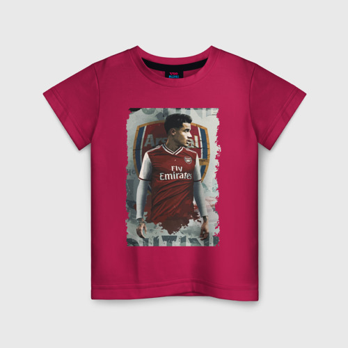 Детская футболка хлопок с принтом Arsenal -  England, вид спереди #2