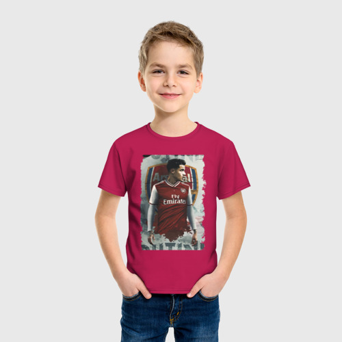 Детская футболка хлопок с принтом Arsenal -  England, фото на моделе #1
