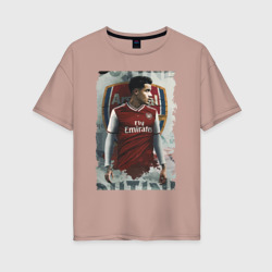 Женская футболка хлопок Oversize Arsenal -  England