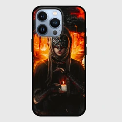 Чехол для iPhone 13 Pro Fire keeper Dark Souls III Дарк Соулс
