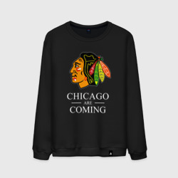 Мужской свитшот хлопок Chicago are coming, Чикаго Блэкхокс, Chicago Blackhawks