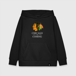 Детская толстовка хлопок Chicago are coming, Чикаго Блэкхокс, Chicago Blackhawks