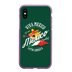 Чехол для iPhone XS Max матовый Мексика Mexico