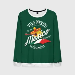 Мужской свитшот 3D Мексика Mexico