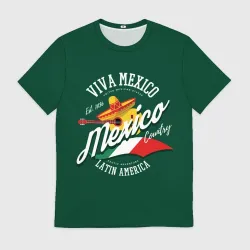 Мужская футболка 3D Мексика Mexico