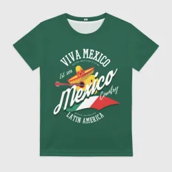 Женская футболка 3D Мексика Mexico