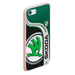 Чехол для iPhone 5/5S матовый Skoda Auto Шкода авто - фото 2