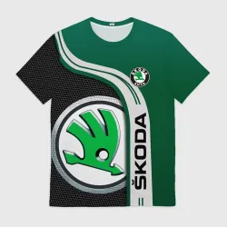 Мужская футболка 3D Skoda Auto Шкода авто