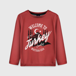 Детский лонгслив 3D Турция - Turkey