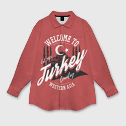 Женская рубашка oversize 3D Турция - Turkey