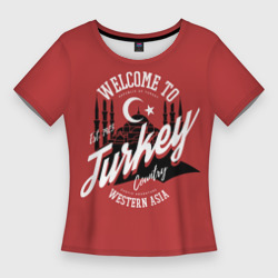 Женская футболка 3D Slim Турция - Turkey