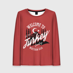 Женский лонгслив 3D Турция - Turkey