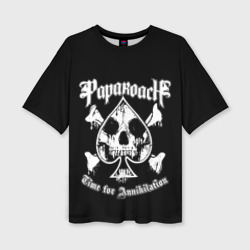 Женская футболка oversize 3D Papa Roach, рок