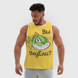 Мужская спортивная майка 3D Вы Уху Ели? Рыба - фото 2