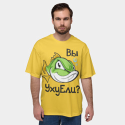 Мужская футболка oversize 3D Вы Уху Ели? Рыба - фото 2