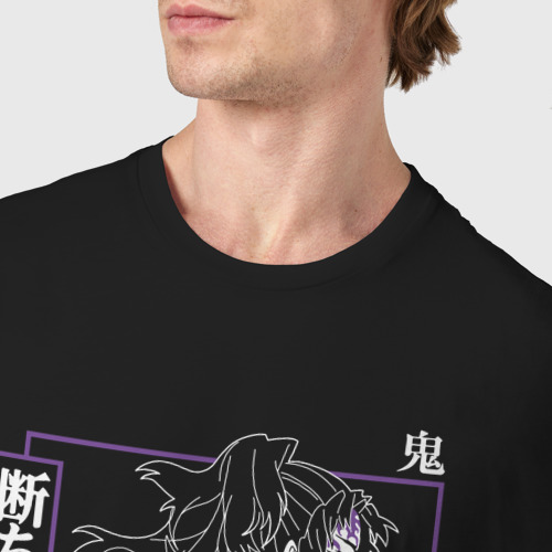 Мужская футболка хлопок Kokushibo Tsugikuni - демон - фото 6