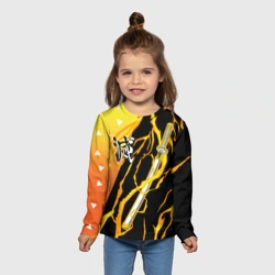 Детский лонгслив 3D Kisatsutai - Zenitsu Agatsuma - фото 2