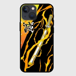 Чехол для iPhone 13 mini Kisatsutai - Zenitsu Agatsuma