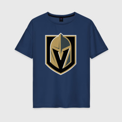 Женская футболка хлопок Oversize Vegas Golden Knights , Вегас Голден Найтс