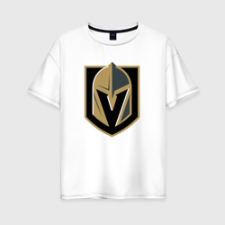 Женская футболка хлопок Oversize Vegas Golden Knights , Вегас Голден Найтс