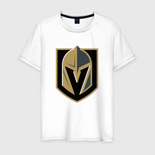 Мужская футболка из хлопка с принтом Vegas Golden Knights , Вегас Голден Найтс, вид спереди №1
