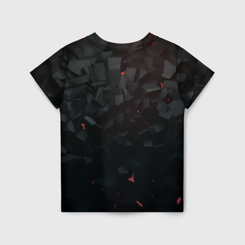 Детская футболка 3D с принтом Black logo prey, вид сзади #1